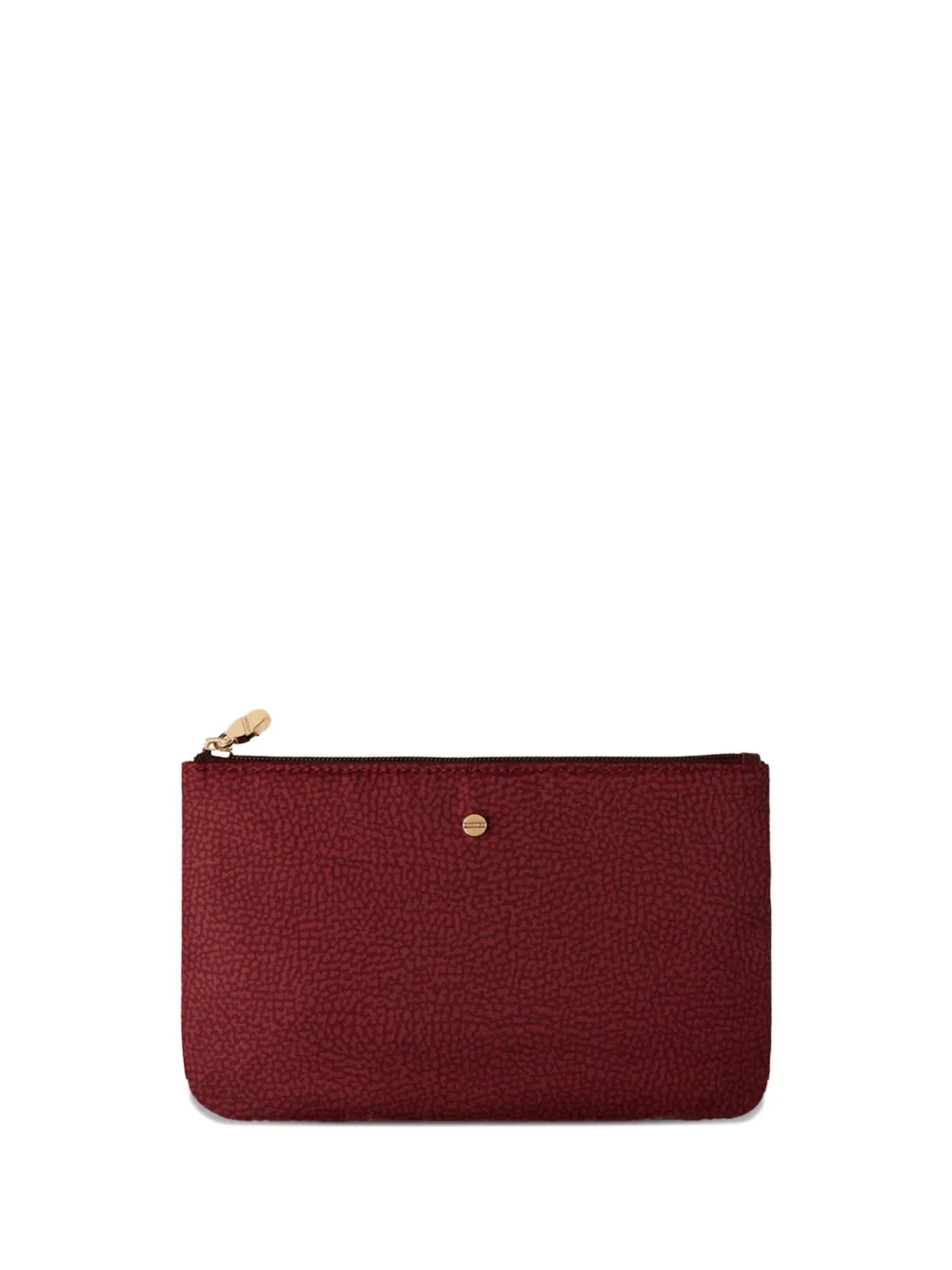 Borbonese Busta Zip-top Wallet In Burgundy