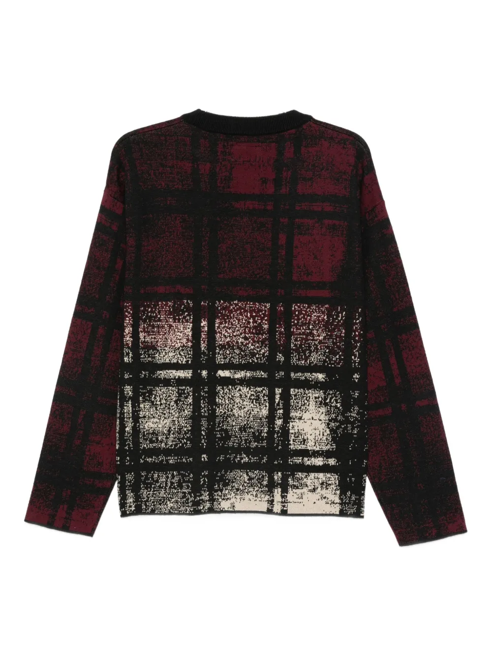 RASSVET checked crew-neck sweater - Bruin