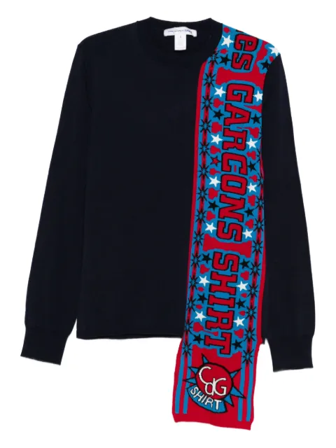 Comme Des Garçons Shirt panelled layered sweater