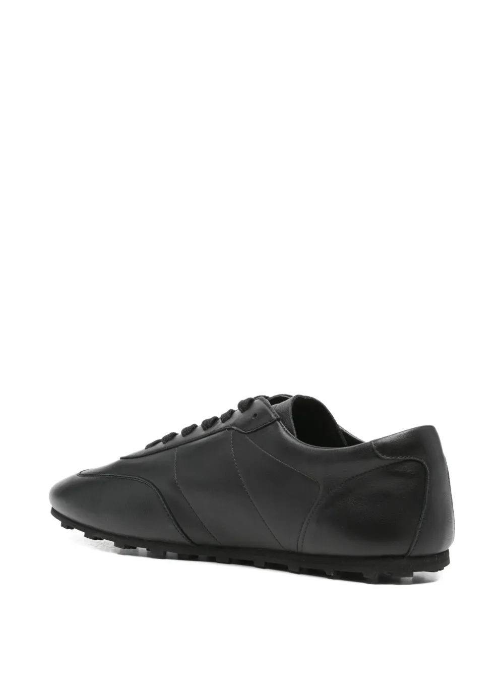 Marni Leren sneakers Zwart