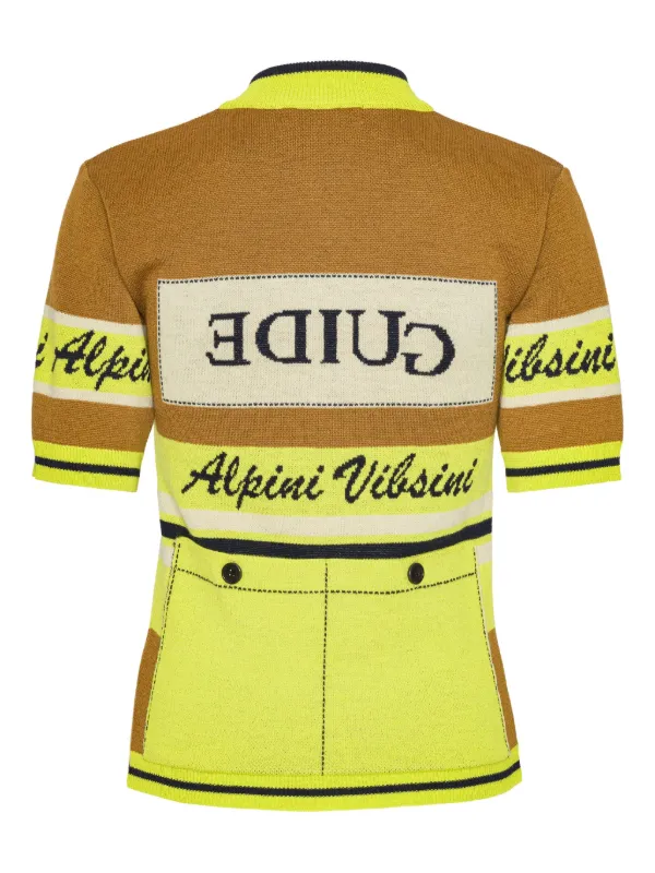Henrik Vibskov ストライプ ハーフジップ トップ | ブラウン | FARFETCH JP