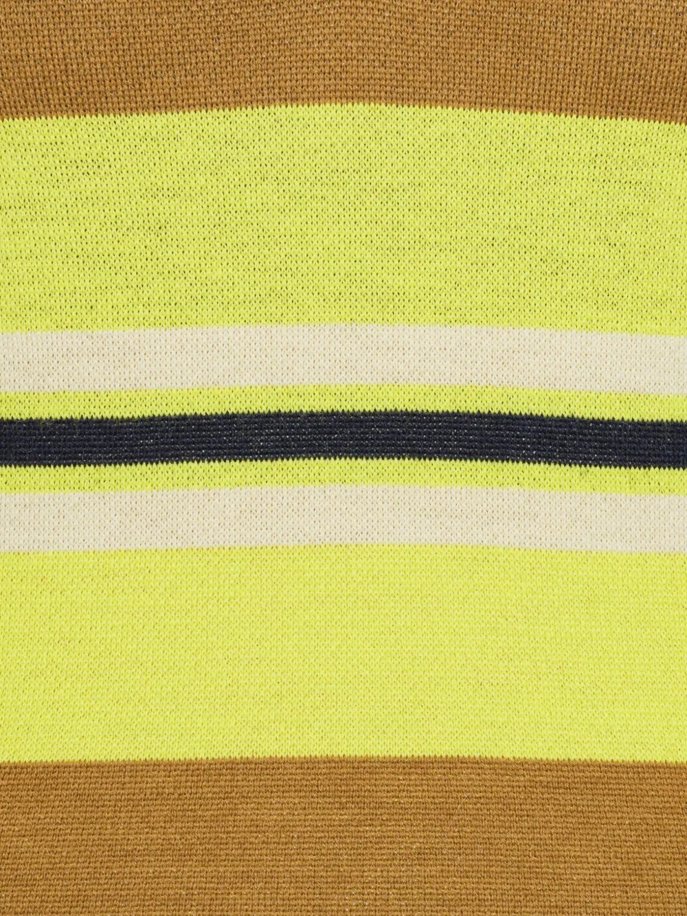 Henrik Vibskov Half-zip Striped Top In Brown