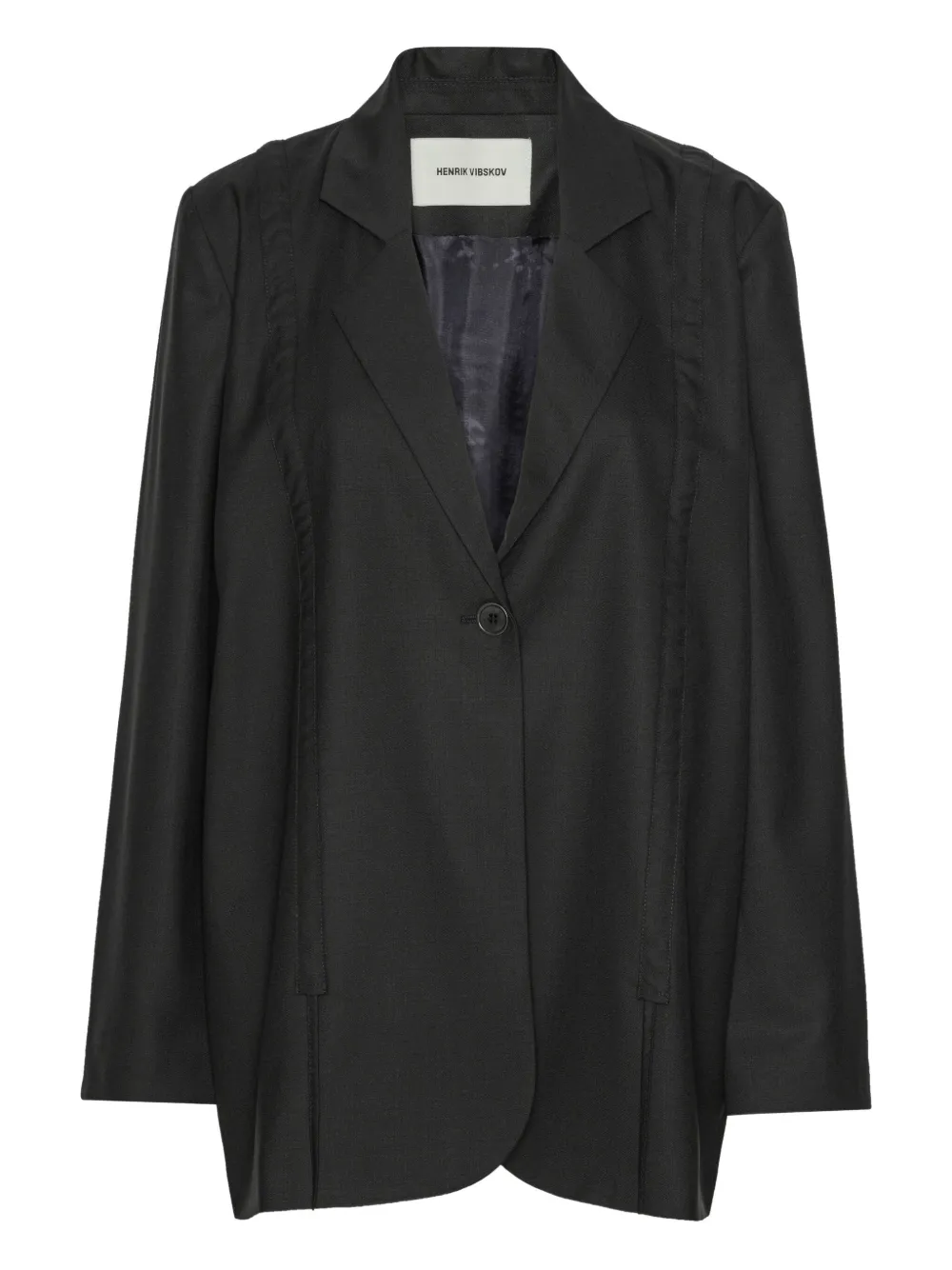 Henrik Vibskov Notched-lapels Buttoned Jacket In Black