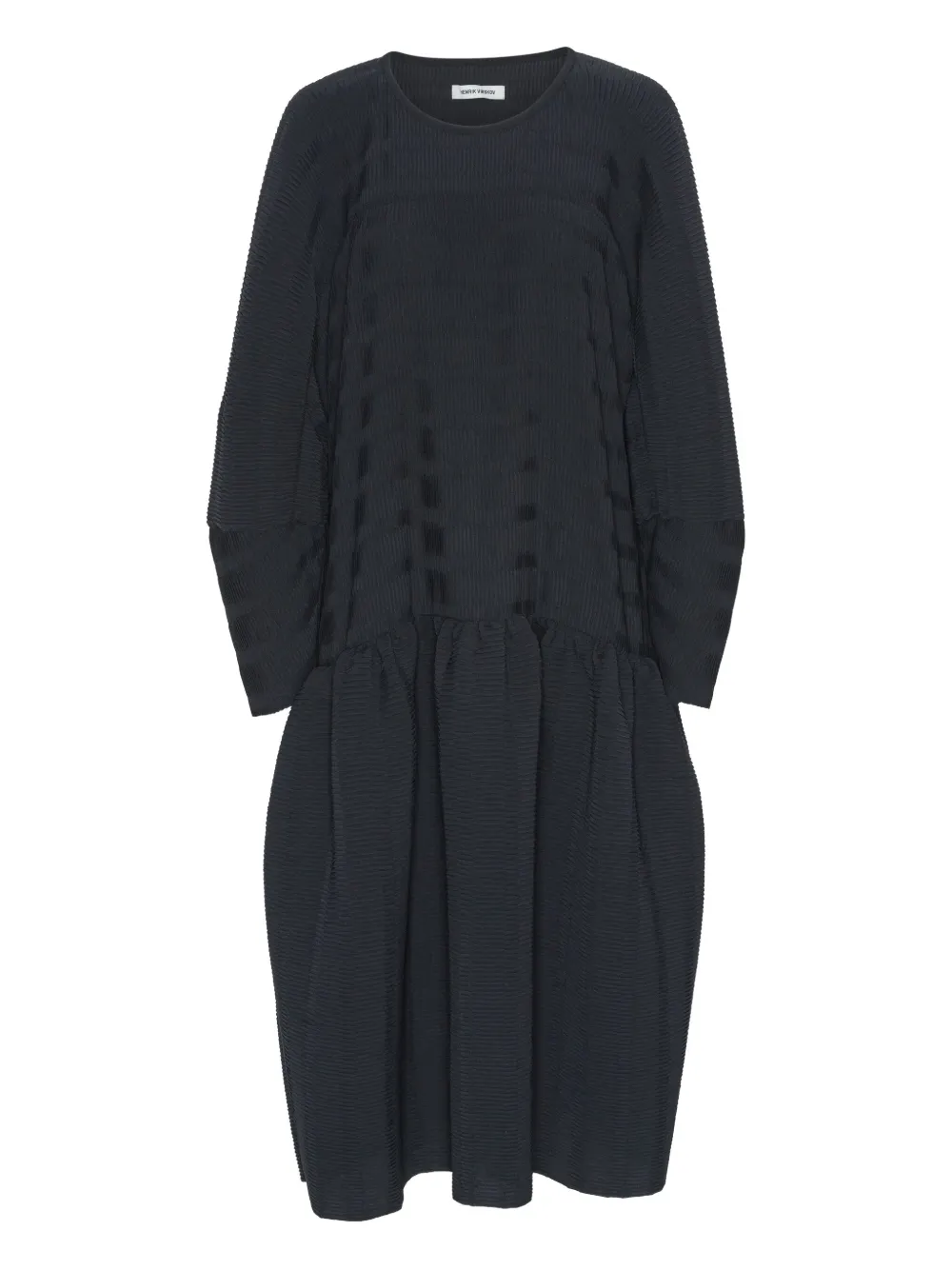 Henrik Vibskov gathered midi dress - ブラック