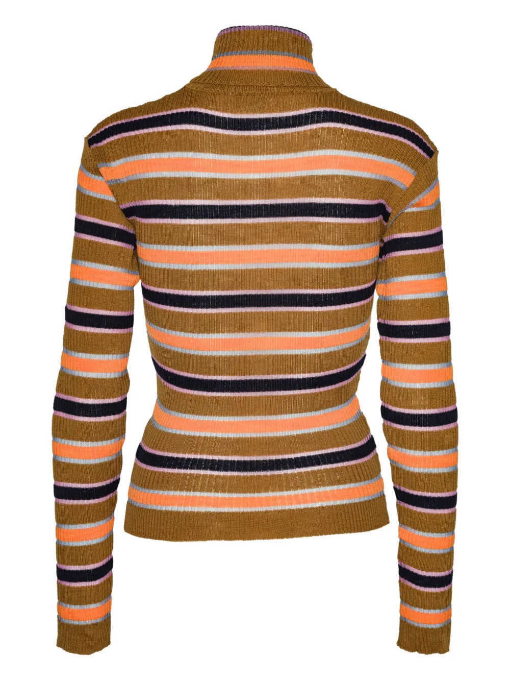 Henrik Vibskov Striped Roll-neck Top In Multi