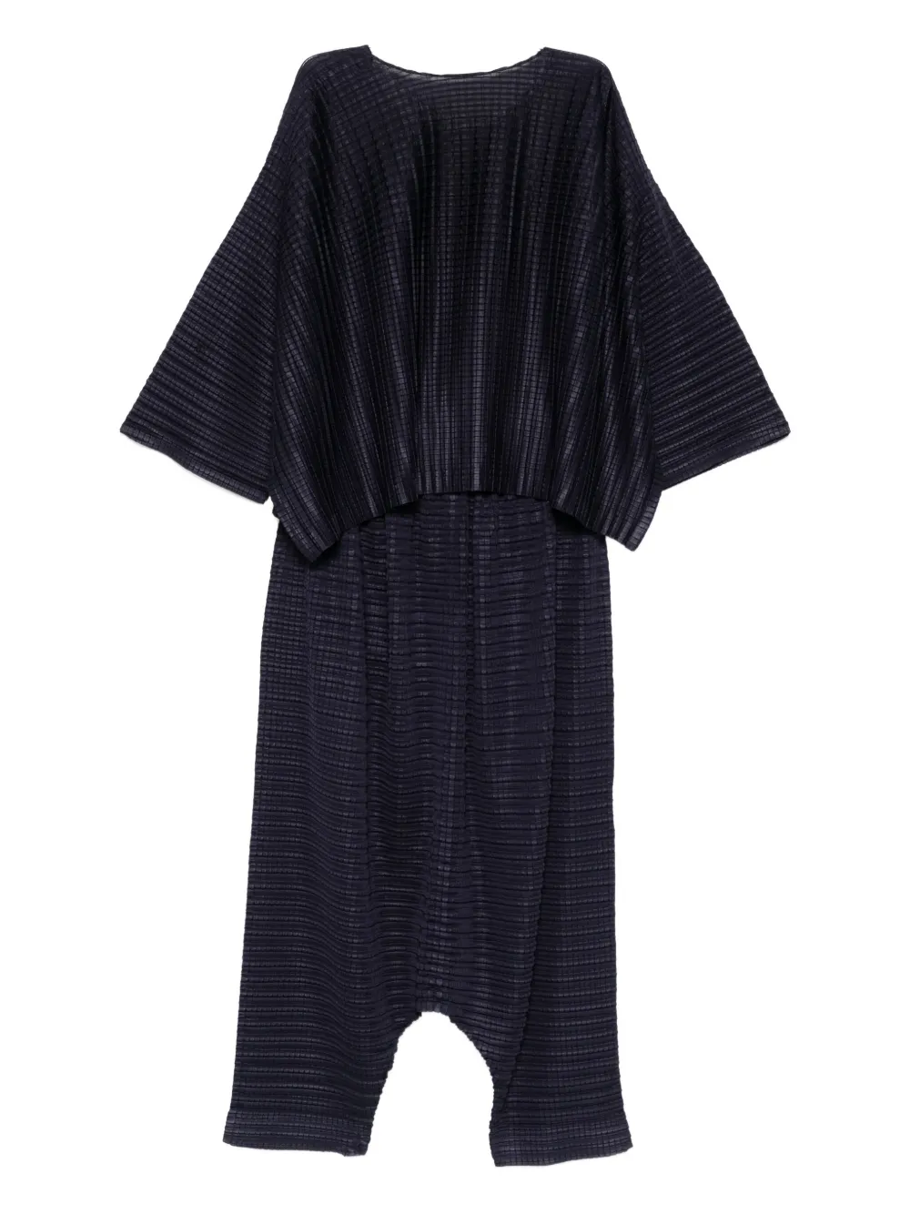 Pre-owned Issey Miyake 2010 Pleated Suit In Purple
