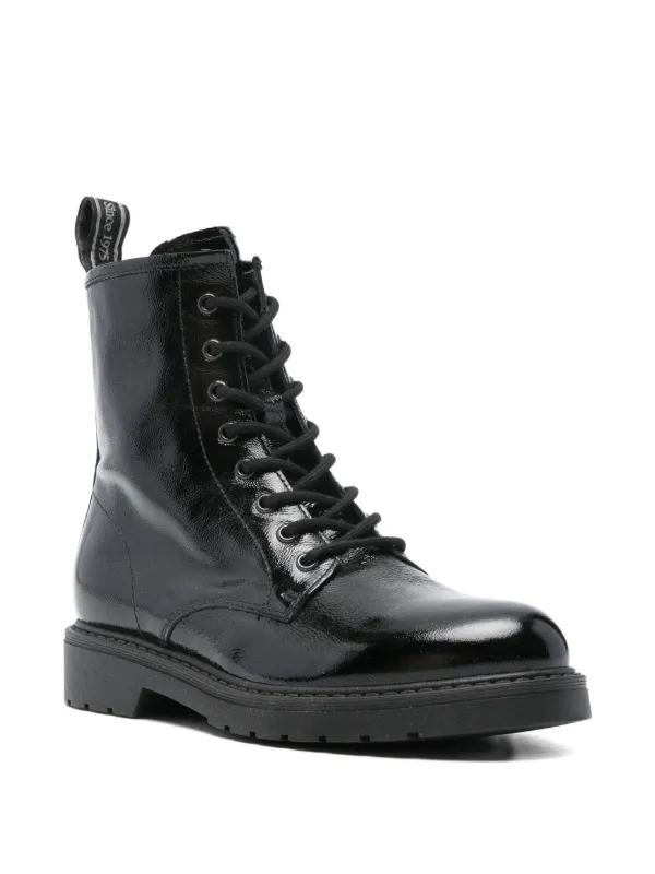 NERO GIARDINI lace-up patent-leather Boots | Black | FARFETCH HK