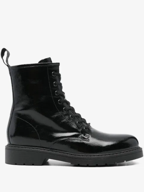 NERO GIARDINI botas de charol con agujetas
