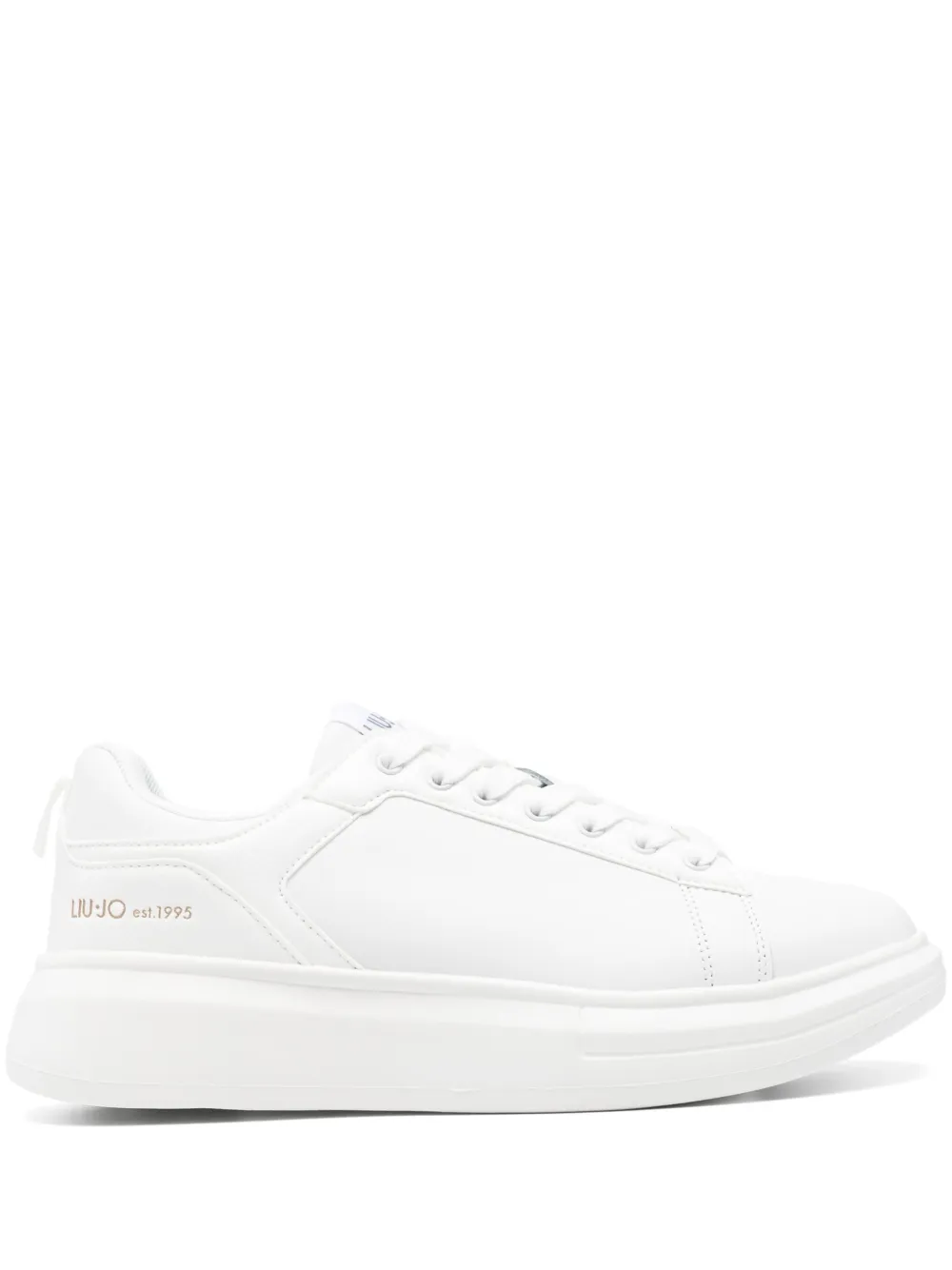 LIU JO platform leather sneakers White
