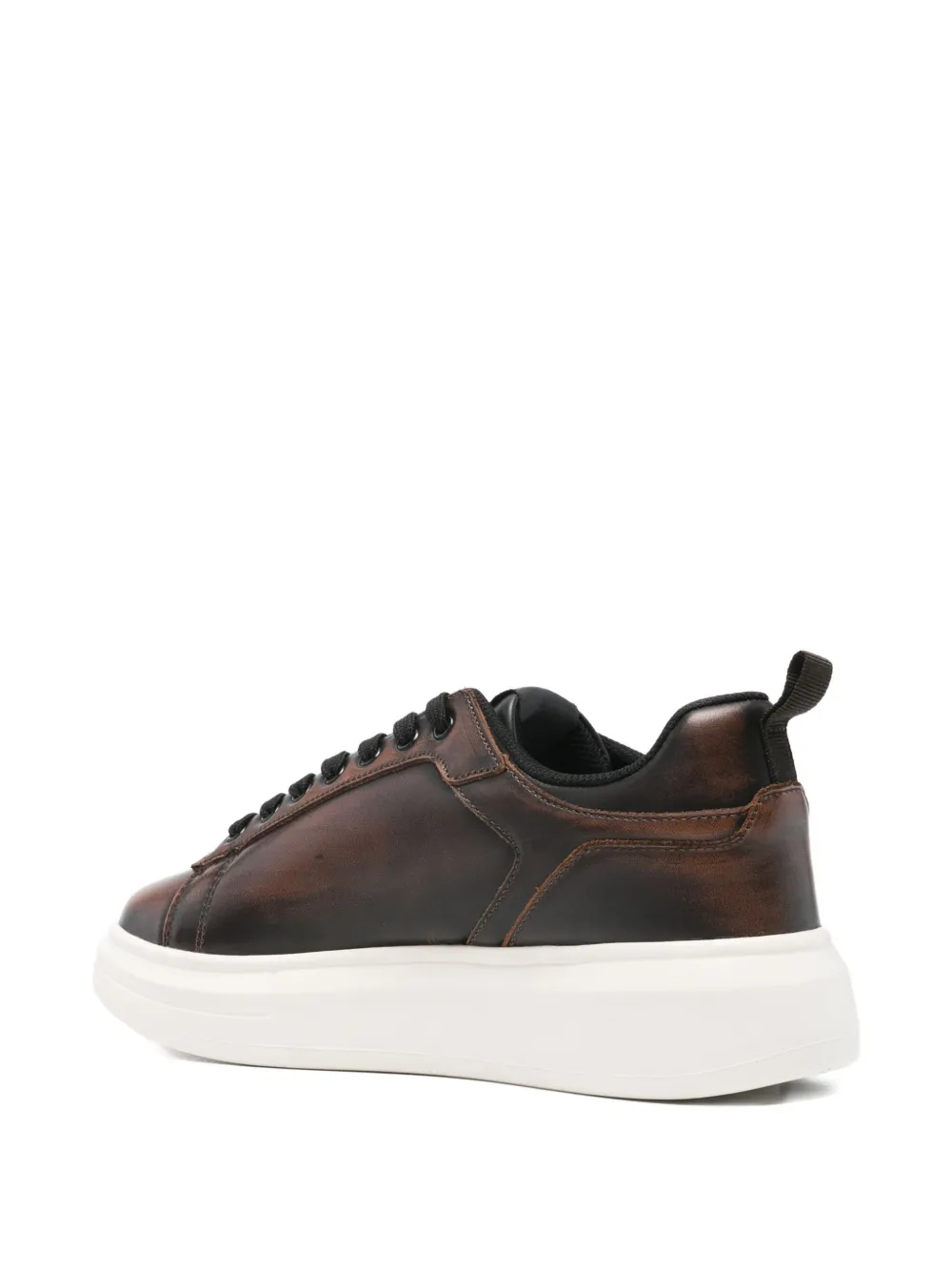 LIU JO leather platform sneakers Brown
