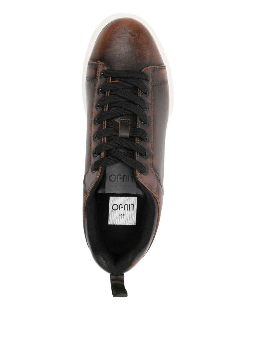 LIU JO leather platform sneakers Brown