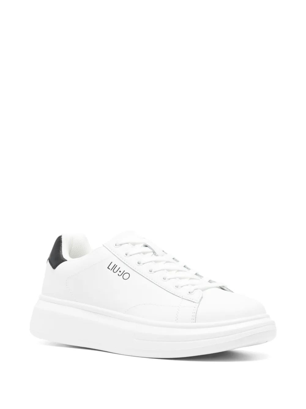 LIU JO leather platform sneakers White