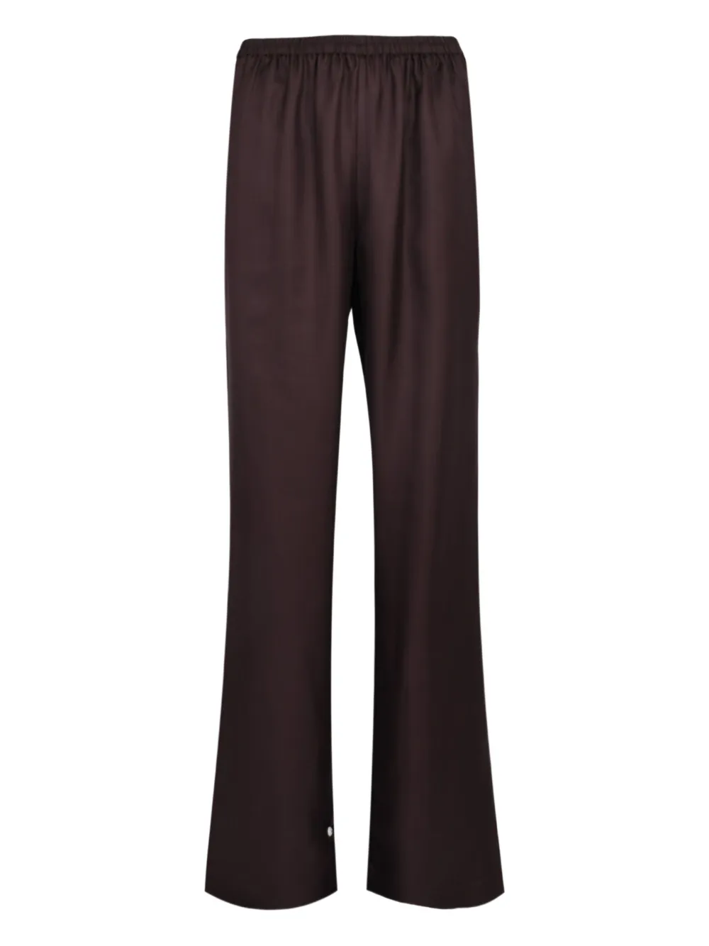 LouLou de Saison elasticated-waist silk trousers | Brown | Image 1