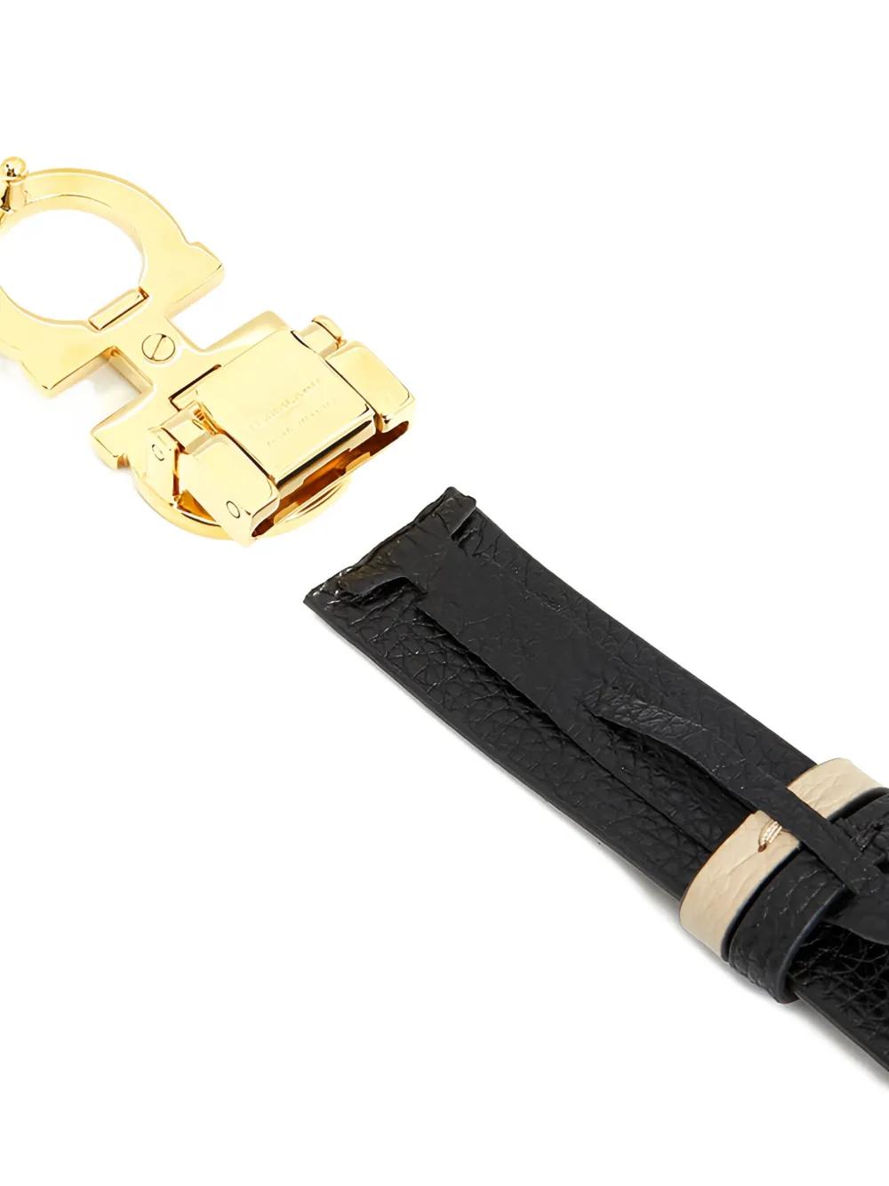 Ferragamo Gancini Reversible Belt In Black