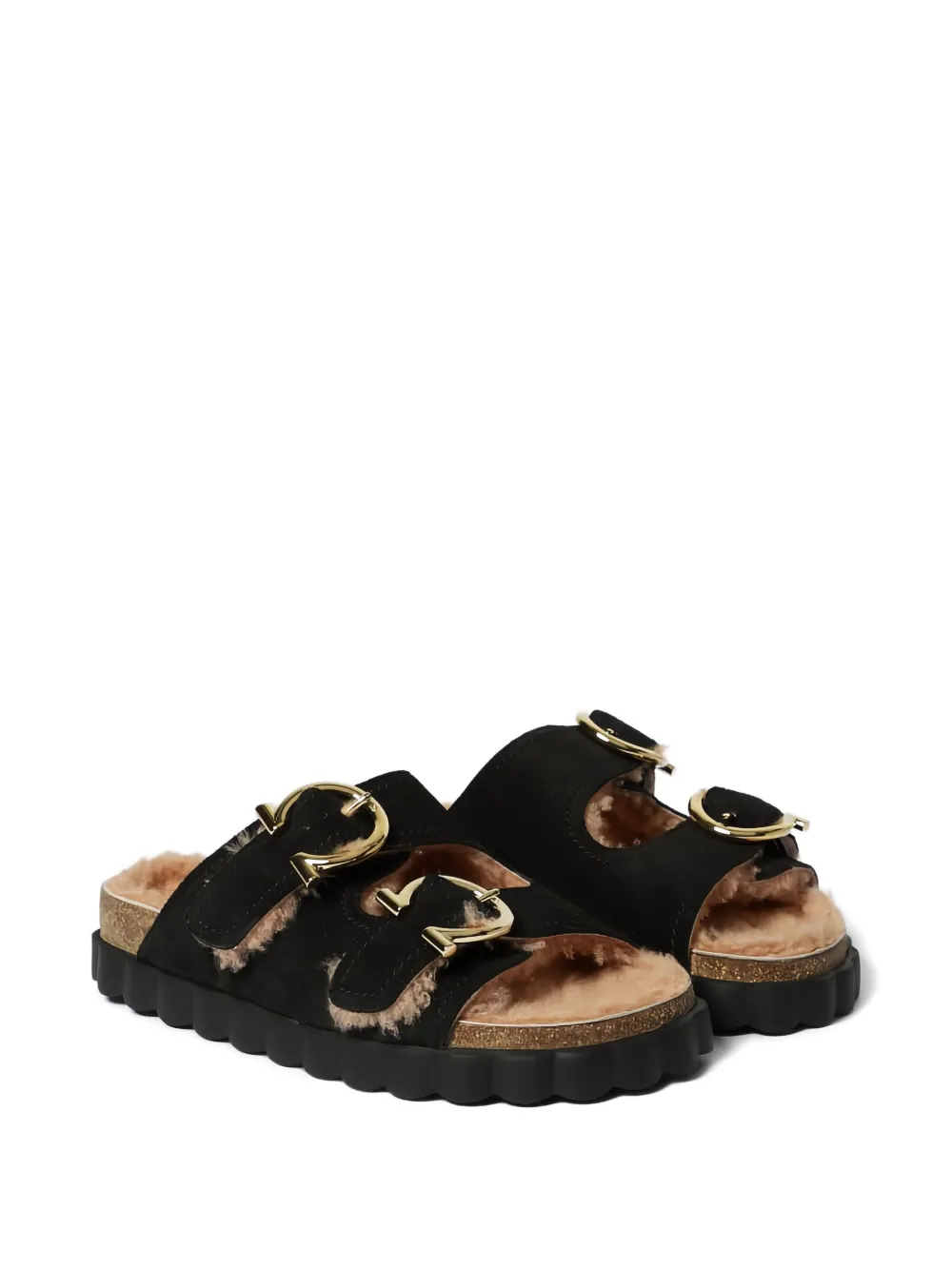 Ferragamo Kapalua sandalen met gesp Zwart