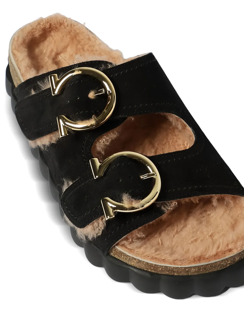 Ferragamo Kapalua sandalen met gesp Zwart