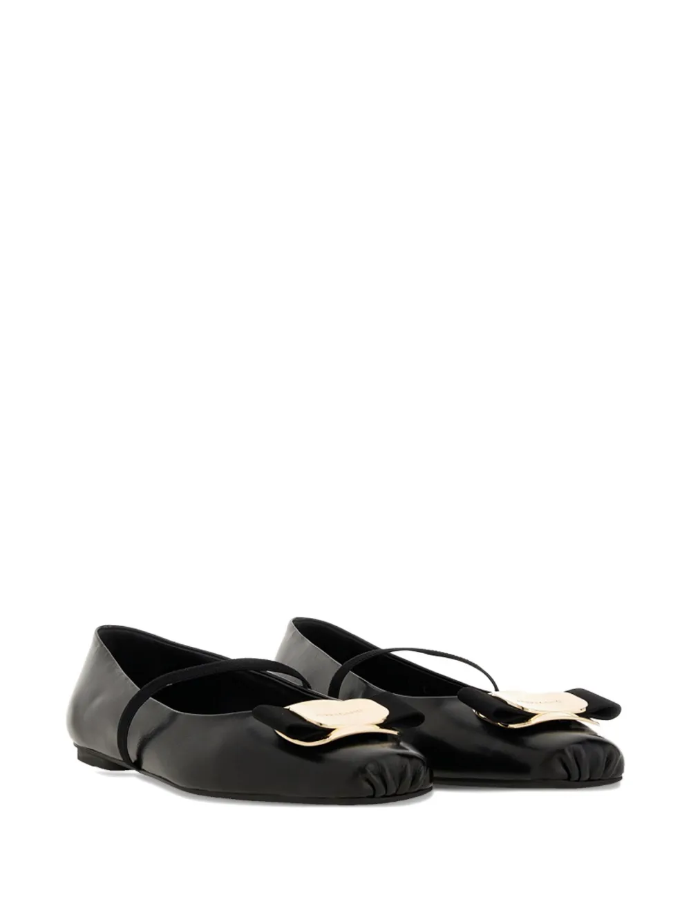 Ferragamo New Vara ballerina's - Zwart