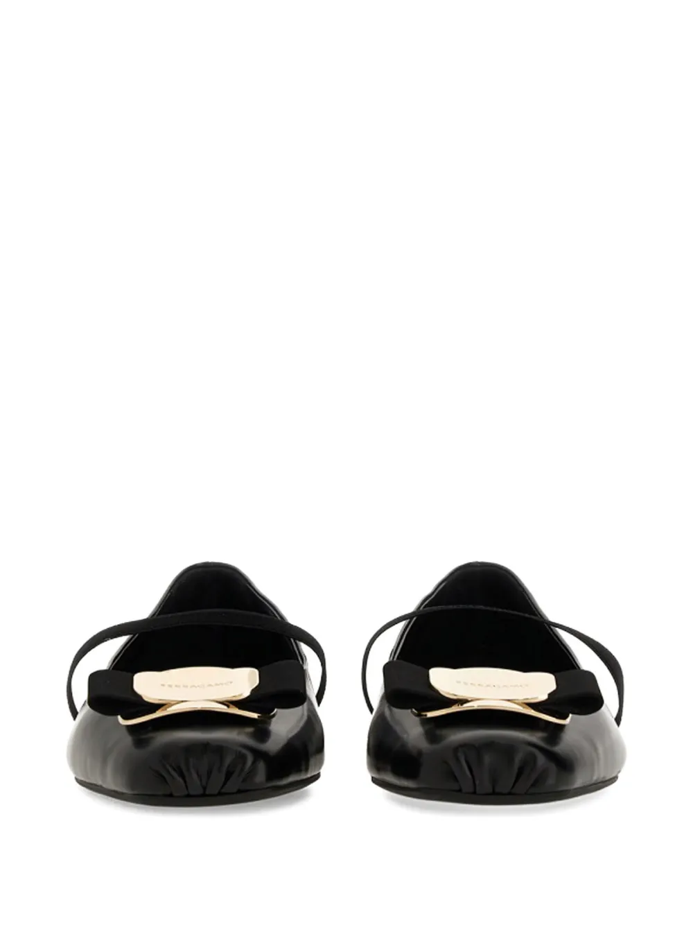 Ferragamo New Vara Ballet Flats In Black