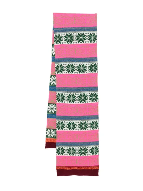 Essentiel Antwerp snowflake-striped scarf