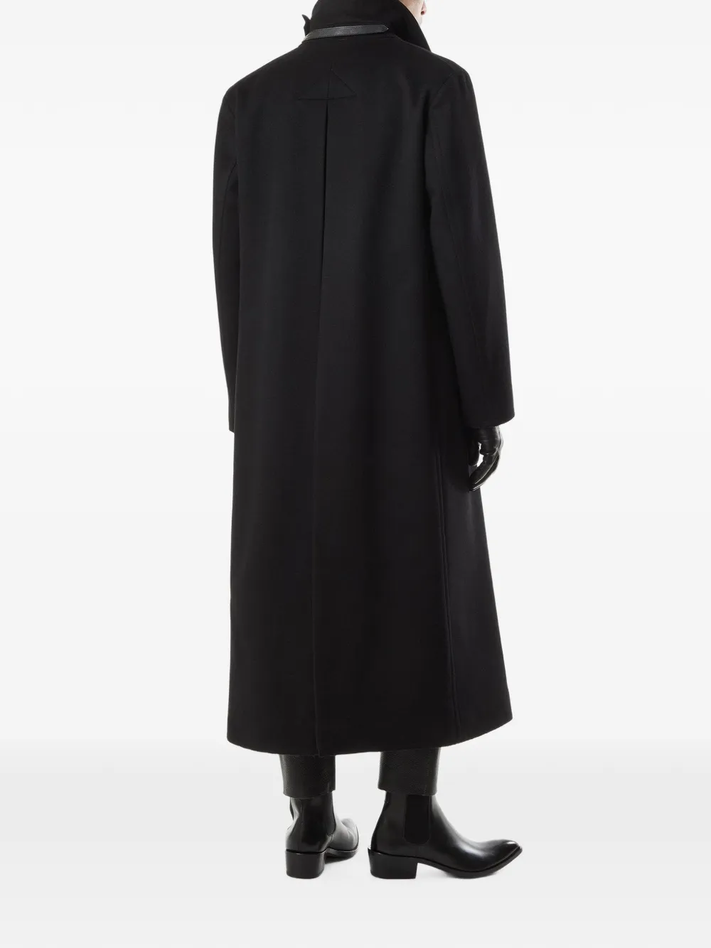 TOM FORD Wollen jas met dubbele rij knopen Zwart