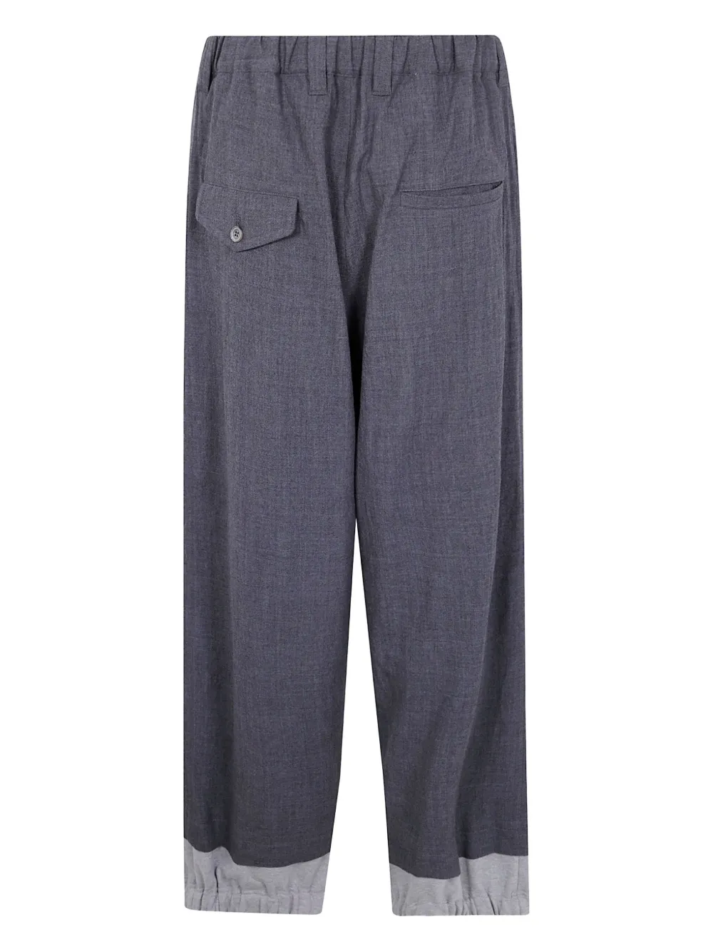Maison MIHARA YASUHIRO Wollen broek met elastische taille - Grijs