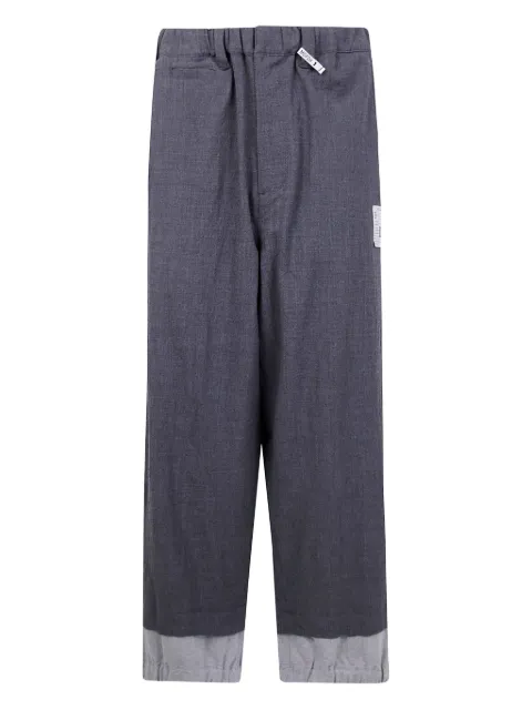 Maison MIHARA YASUHIRO elasticated-waistband wool pants