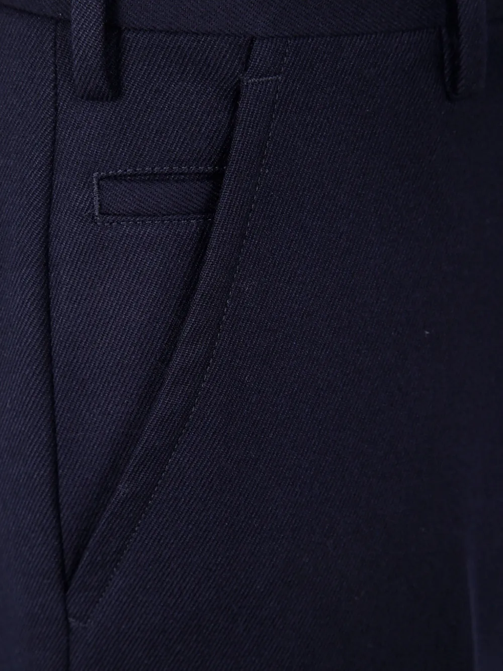 Incotex Straight Fit Chino Trousers Pockets In Blue