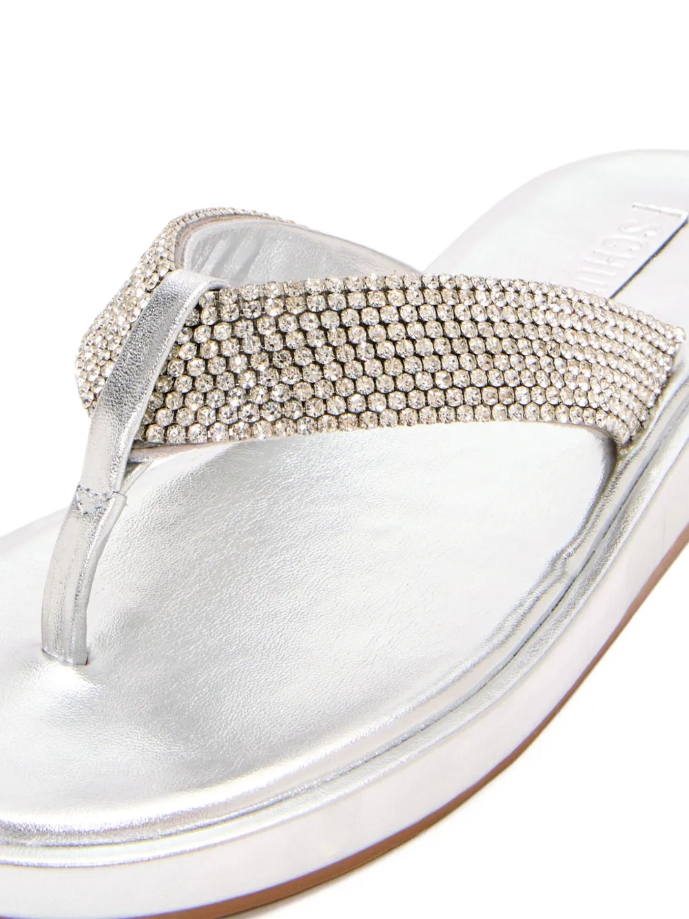 Schutz Sandalen verfraaid met kristallen Zilver