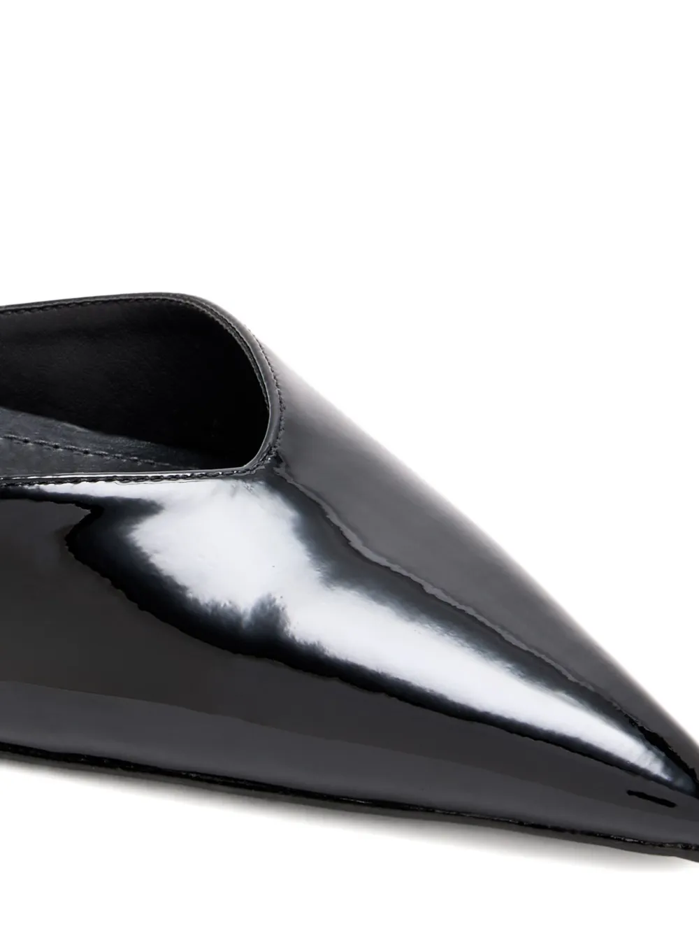 Schutz 65mm Elise Ankle-wrap Pointed-toe Pumps In Black