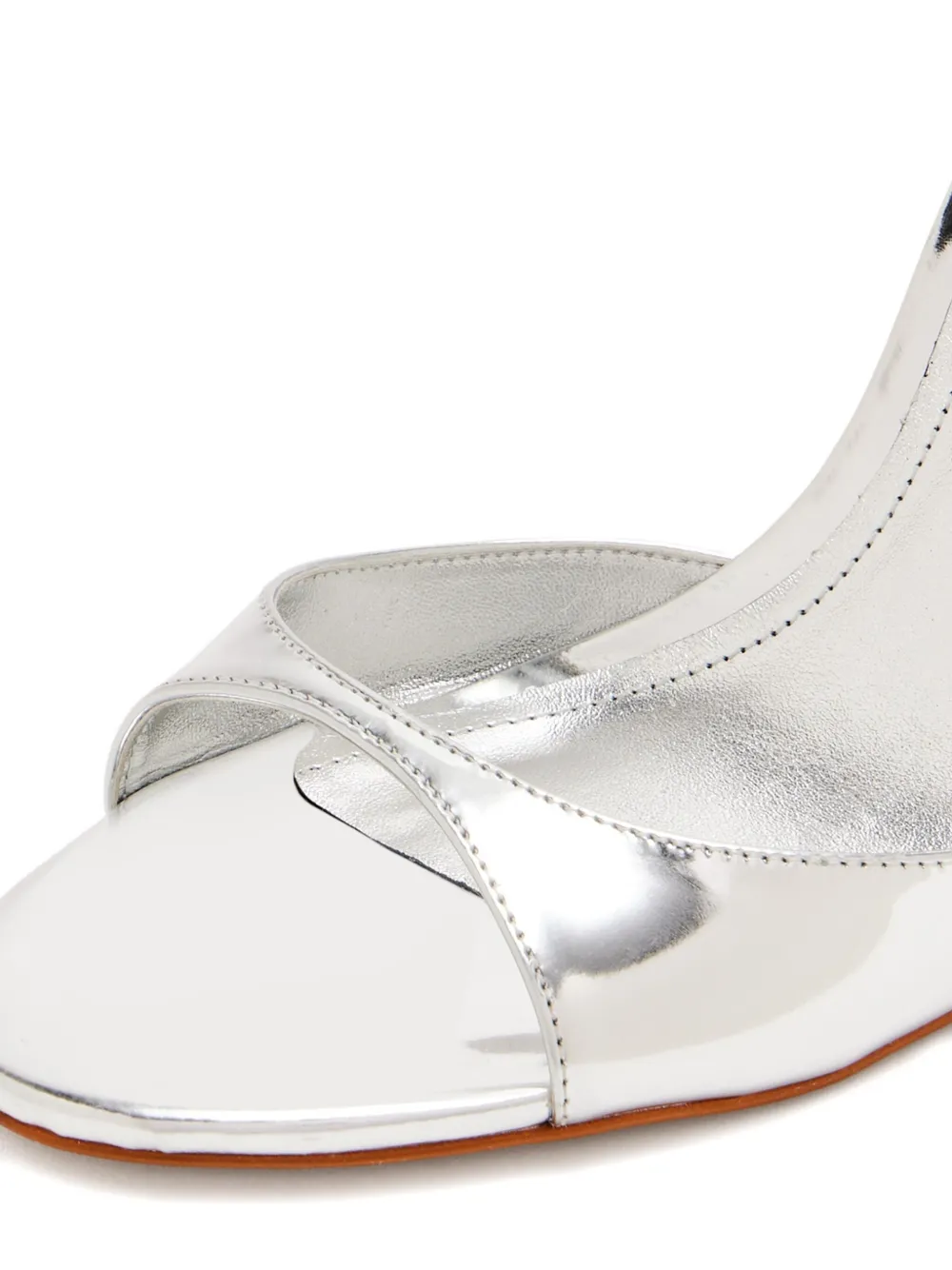 Schutz 100mm Scarlett ankle-strap stiletto sandals Silver