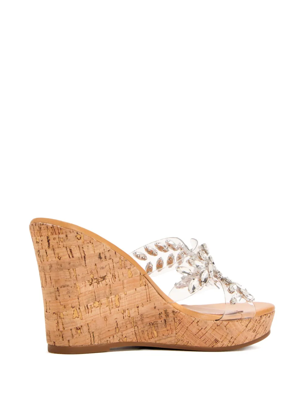 Schutz 105 mm sandalen verfraaid met kristallen en sleehak Wit