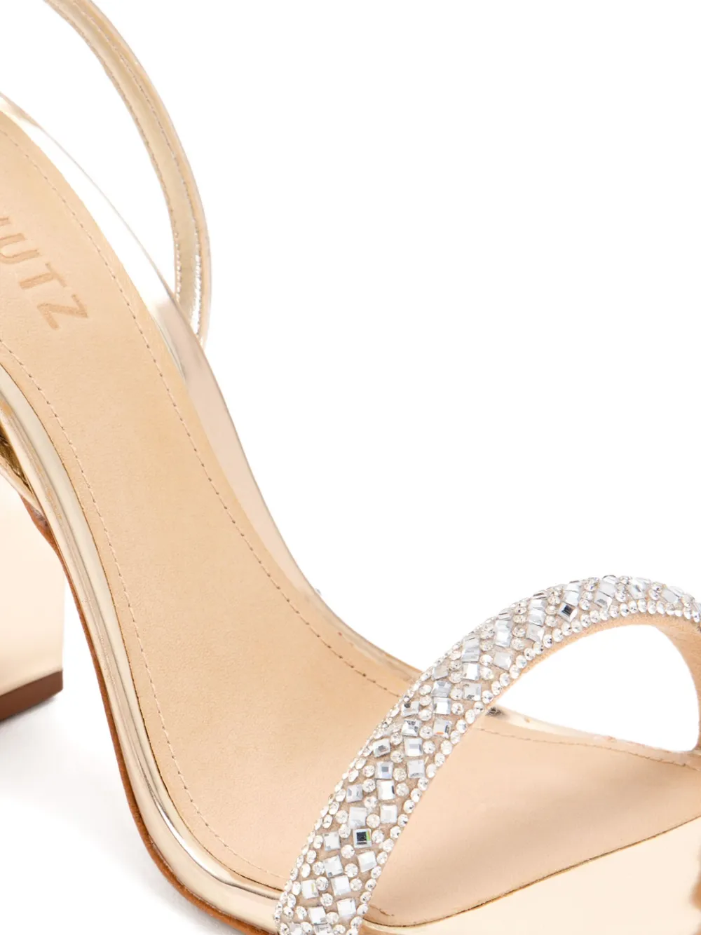 Schutz 115mm Crystal-embellished Block-heel Sandals In Pink