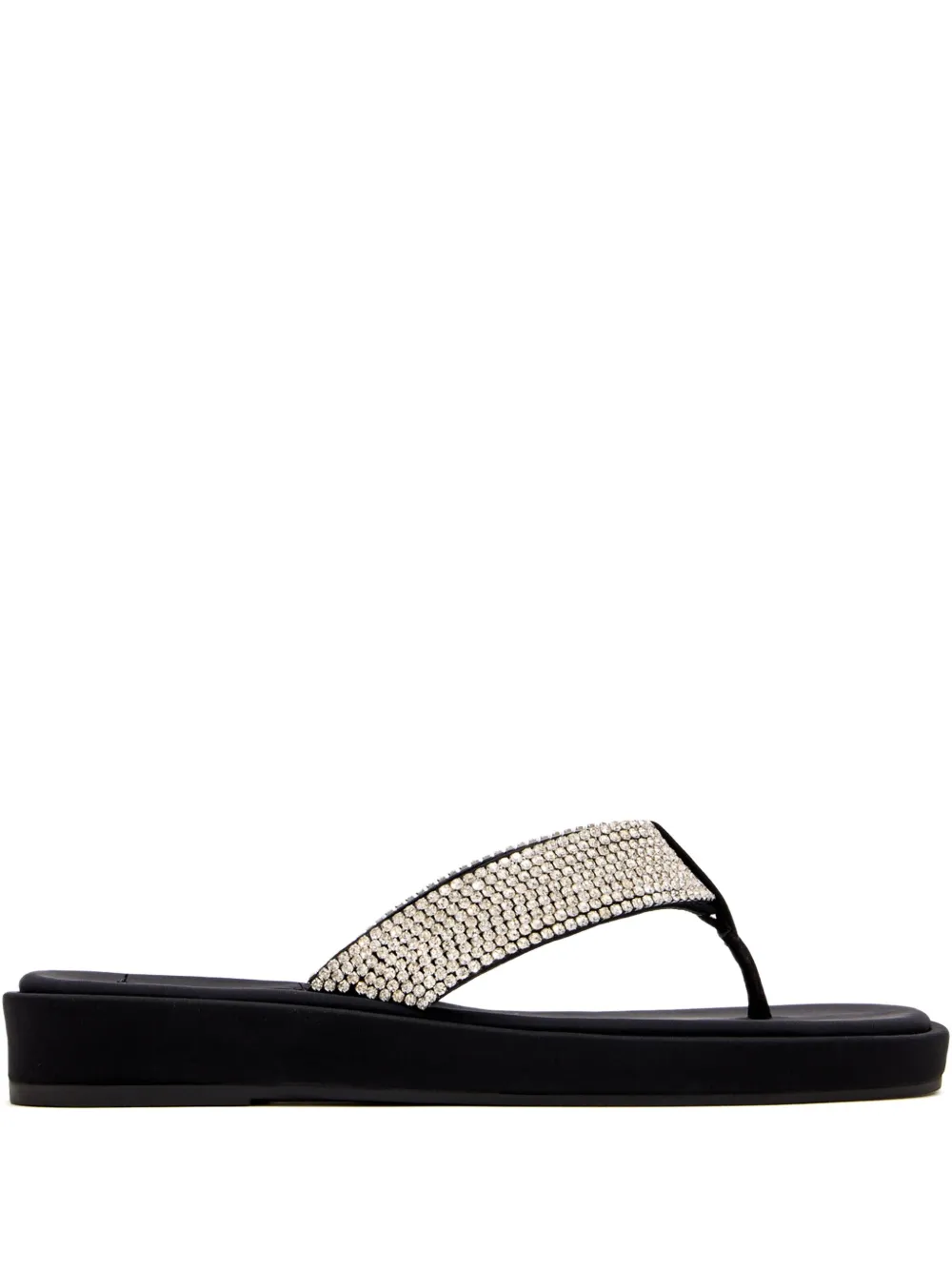 Schutz Crystal-embellished Platform Sandals In Animal Print