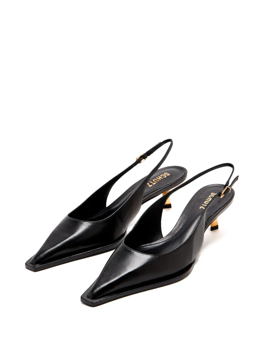 Schutz 50mm Scarpin Slingback Pointed-toe Pumps In Multi