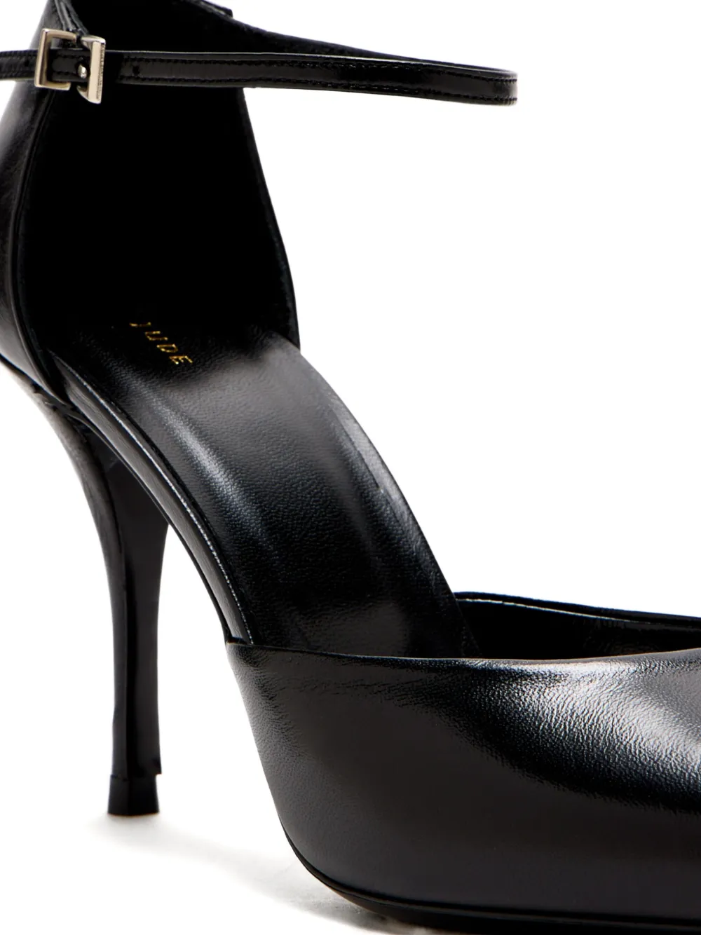 Jude 90mm Court ankle-strap stiletto pumps Black