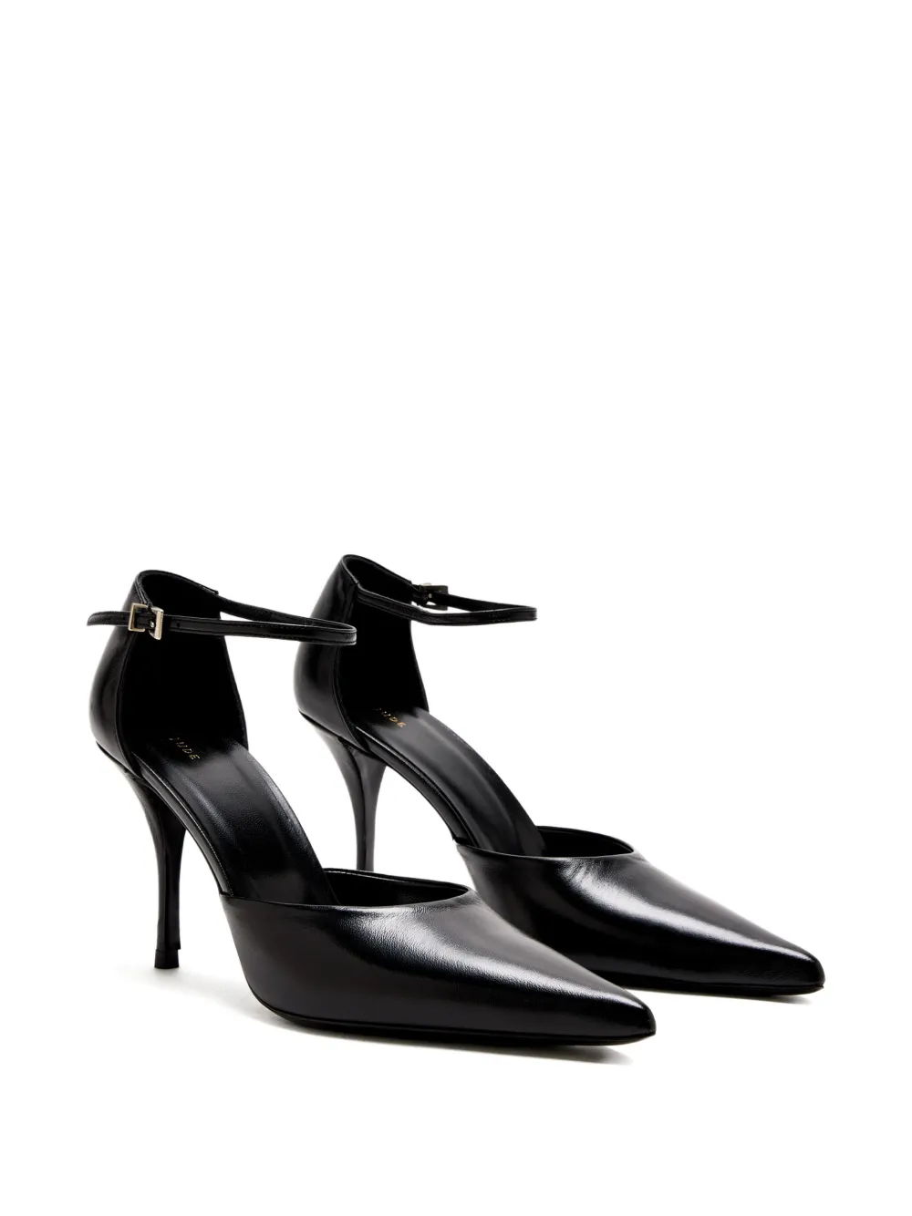 Jude 90mm Court ankle-strap stiletto pumps Black