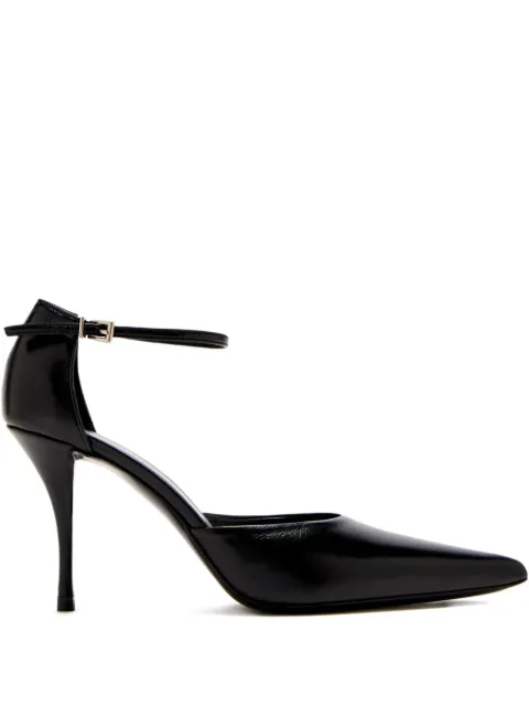Jude 90mm Court ankle-strap stiletto pumps