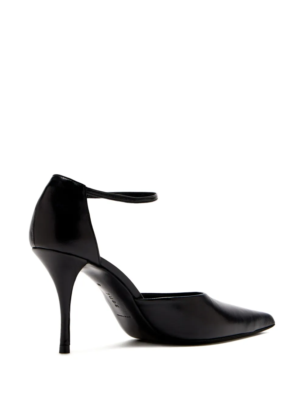 Jude 90mm Court ankle-strap stiletto pumps Black