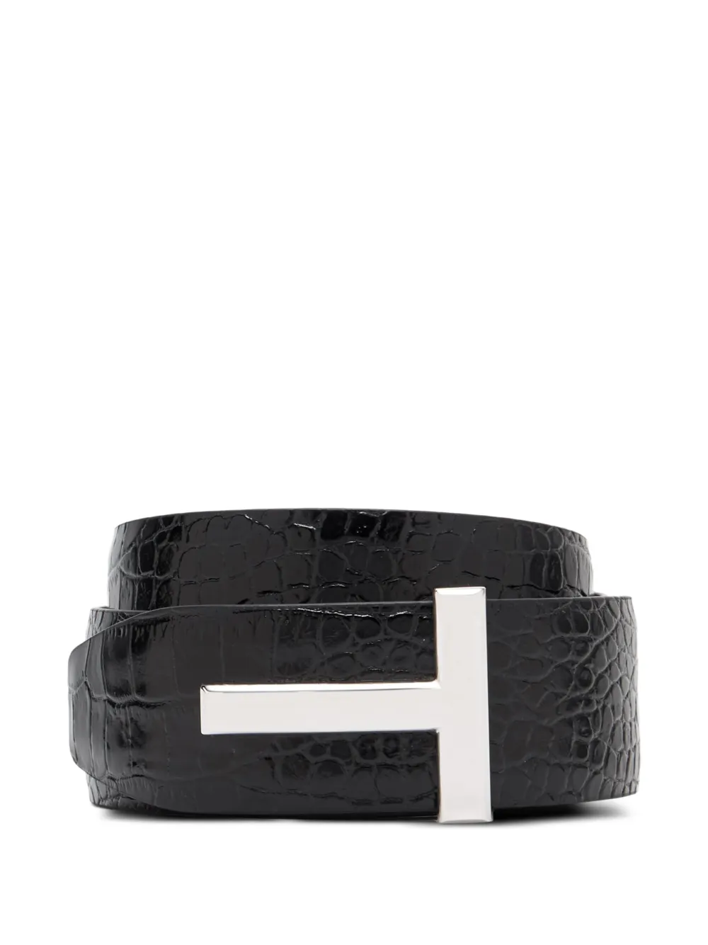 TOM FORD logo-plaque belt | Black | Image 1
