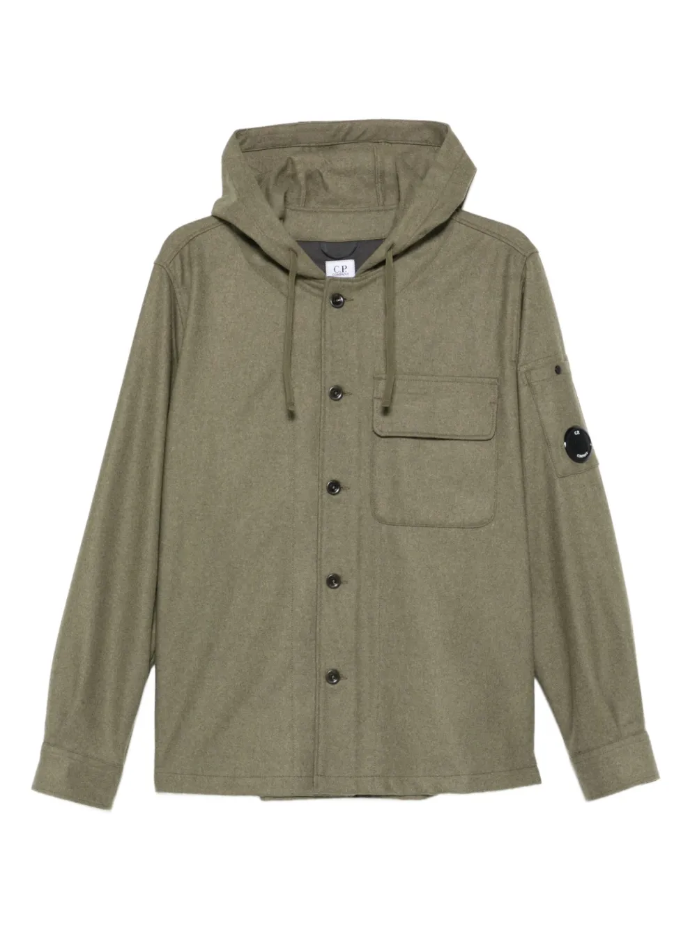 C.P. Company hooded buttoned jacket | Green | Image 1