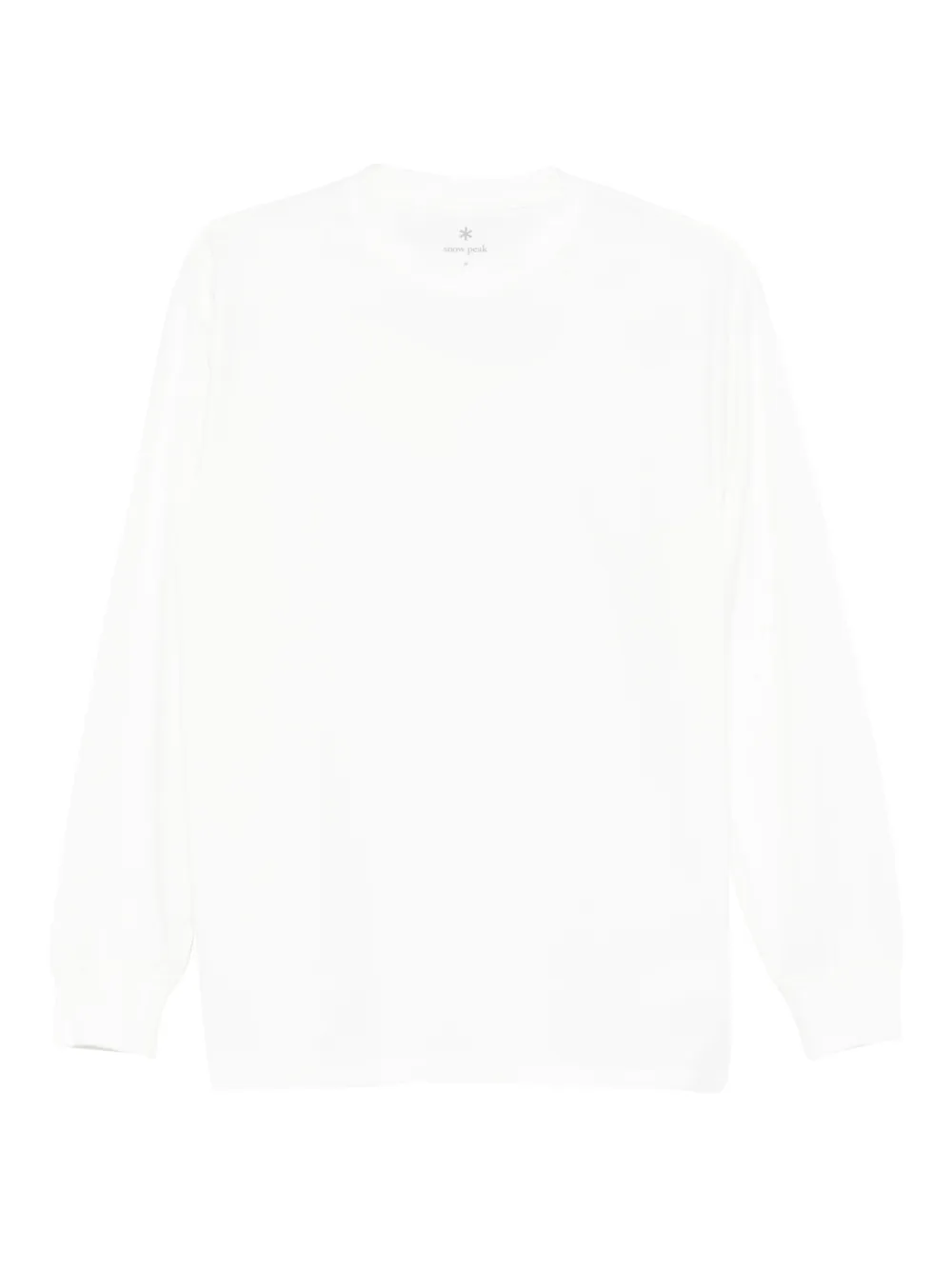 Snow Peak crew-neck long sleeve T-shirt - ホワイト Snow Peak crew-neck long sleeve T-shirt - ホワイト