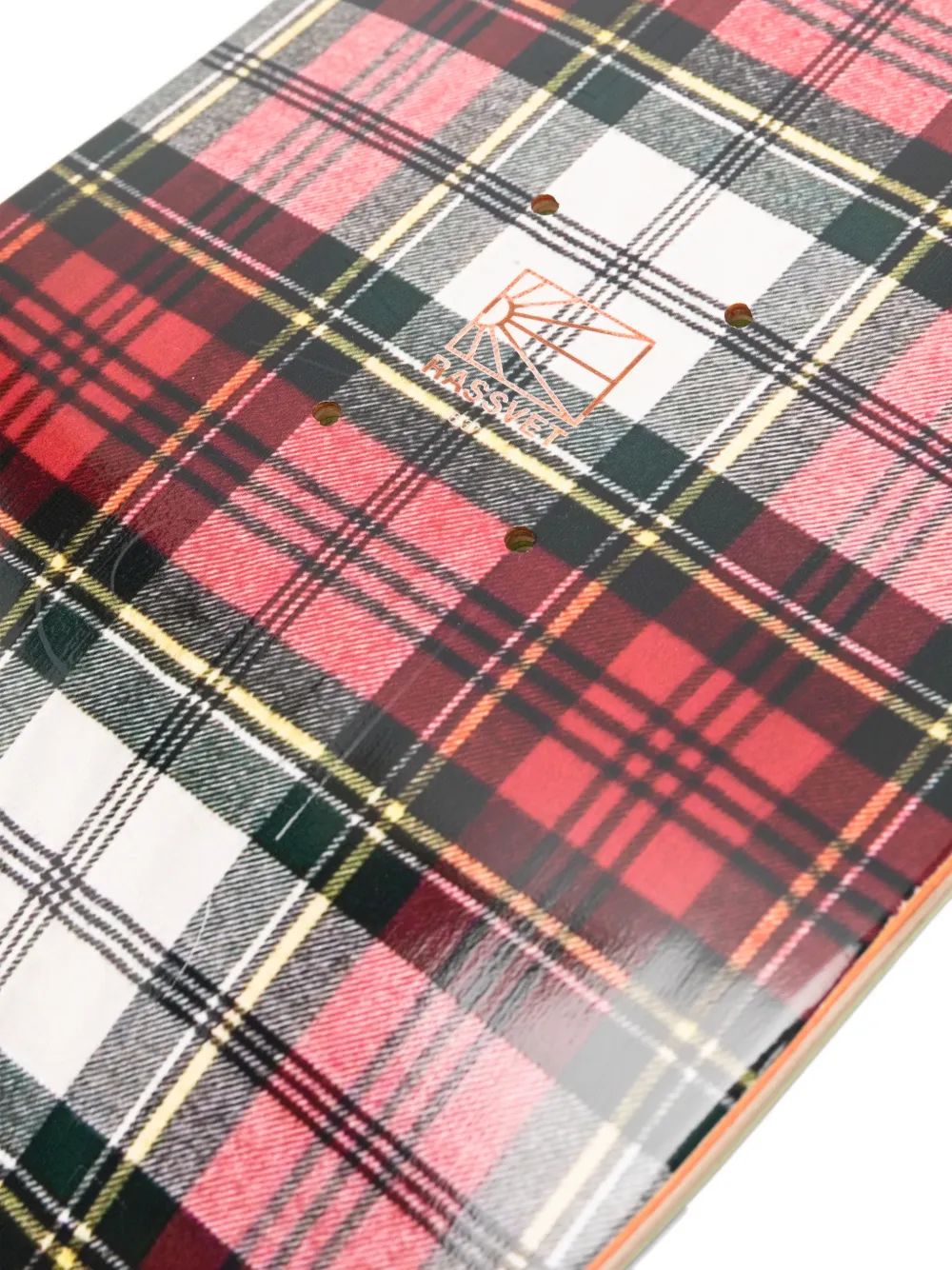  Rassvet Plaid Skateboard - Red 