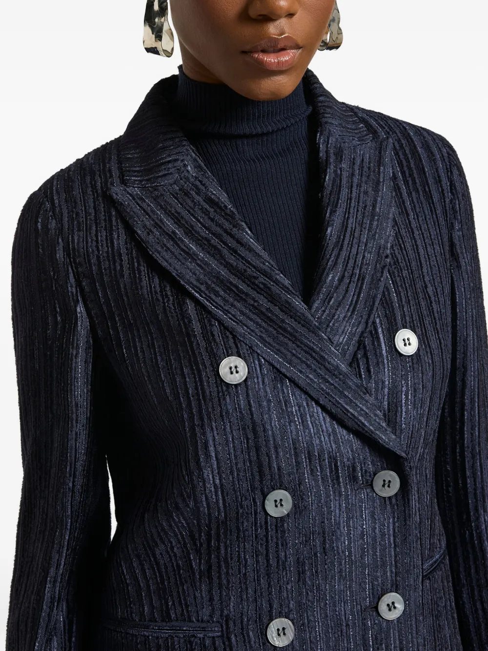 Peserico Blazer met dubbele rij knopen Blauw