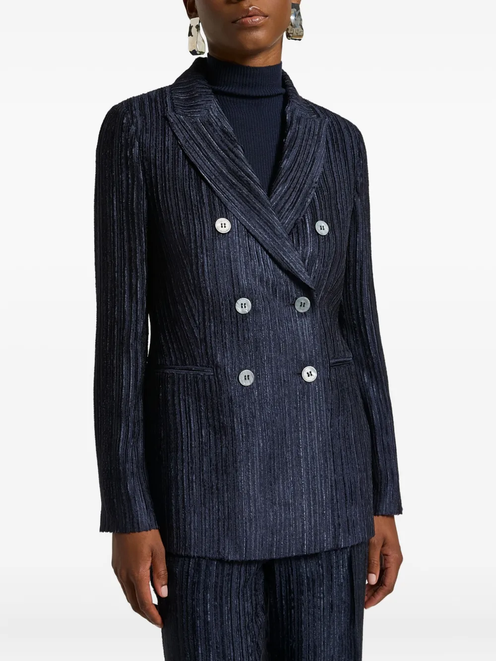 Peserico blazer con doble botonadura | azul | Image 1