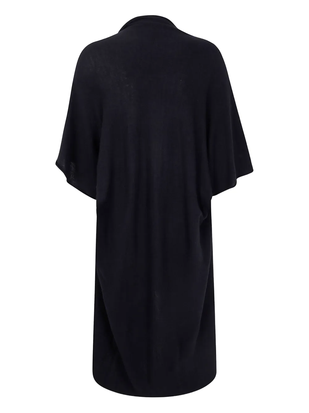 Y's Short-sleeve Draped Cardigan In Black