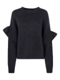 Essentiel Antwerp ruffled-sleeve sweater - Black