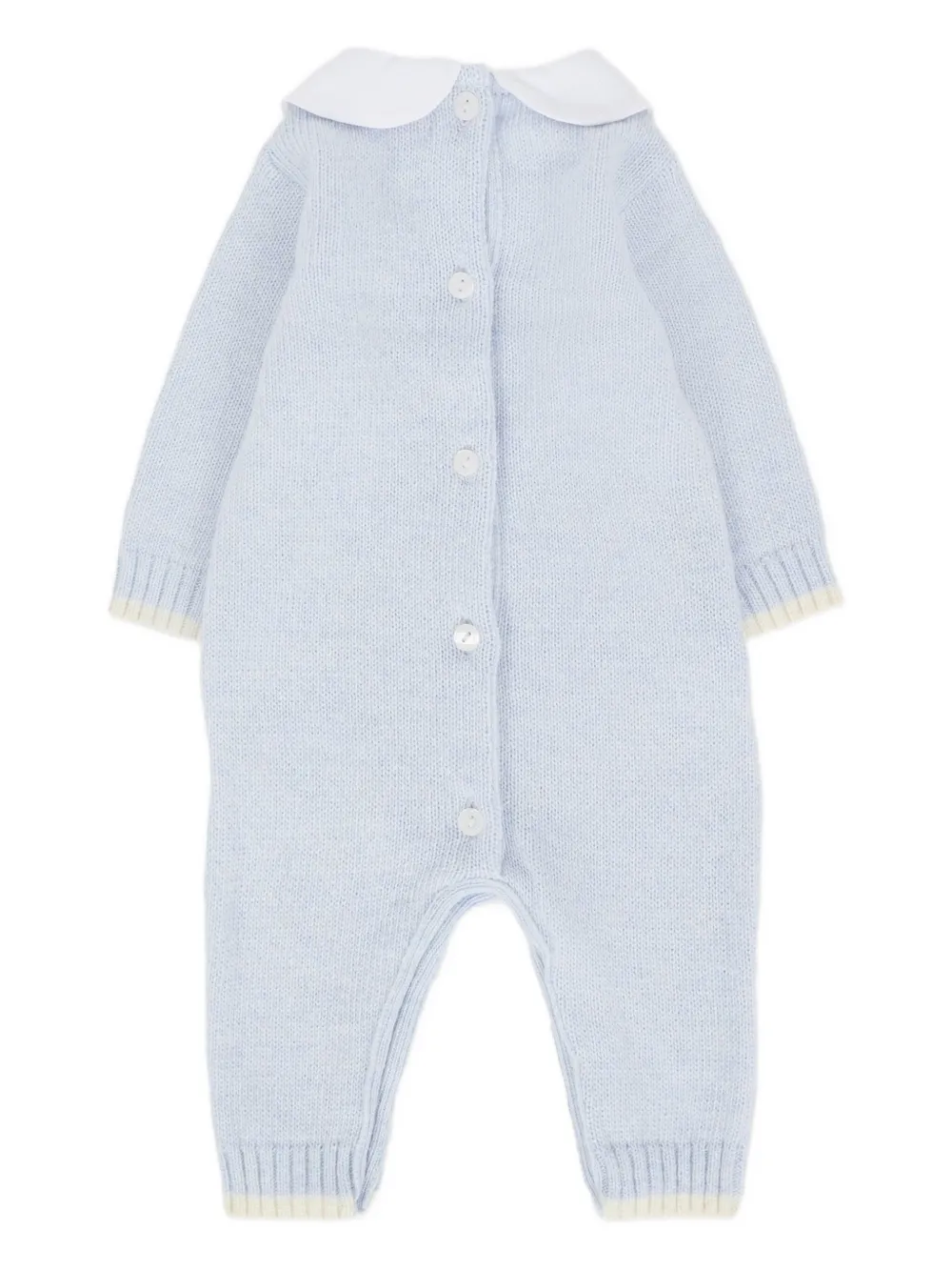NANAN Peter Pan collar embroidered romper - Blauw