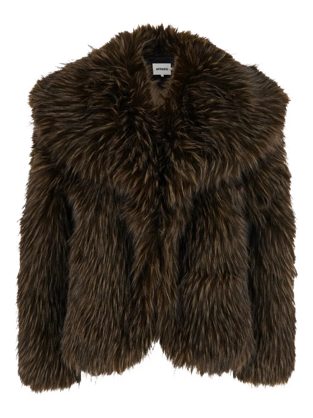 Apparis Yara Faux-fur Coat In Brown
