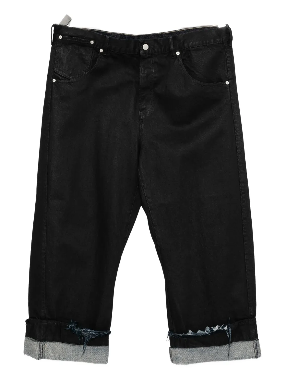 marina yee rolled-hem wide-leg trousers | Black | Image 1
