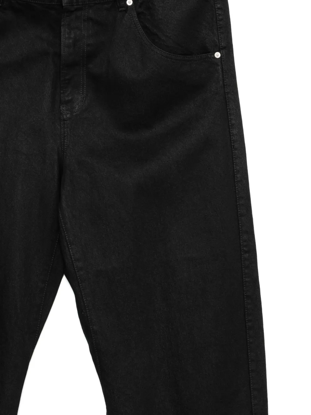 marina yee Broek met wijde pijpen en opgerolde zoom Zwart